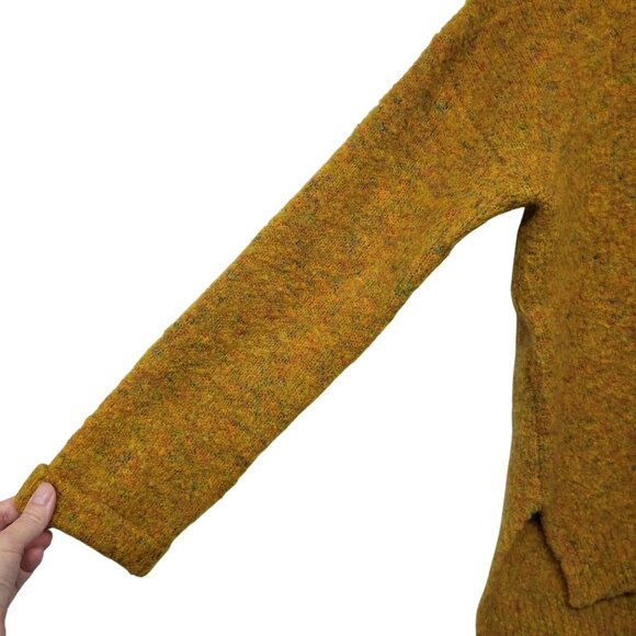 Mystree Yellow Multicolor Round Neck Long Sleeve Pullover Sweater L Womens - Picture 6 of 9